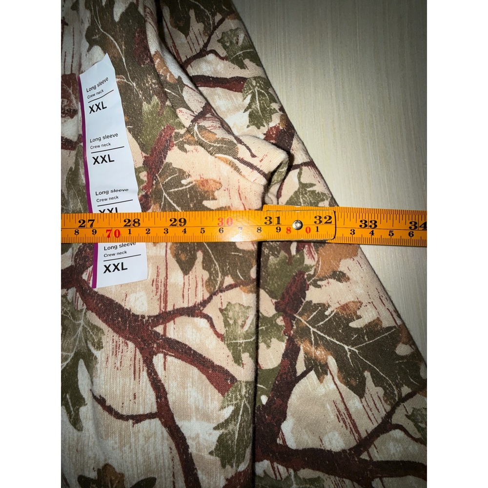 Original Use Mens XXL Green Camo Oak Leaf Crew Neck Sweatshirt NWT - Picture 7 of 9